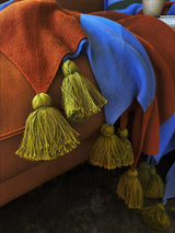 Azure Knit Throw Blanket