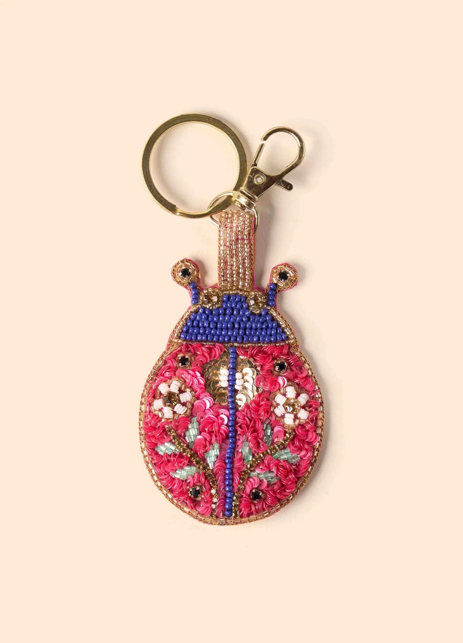 Beaded Keyring Ladybird