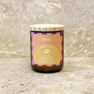 Zodiac Colour Candle - Aries