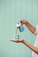 Ditsy Espresso Blue