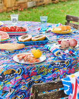 Kip & Co x Ken Done Barrier Reef Garden Round Linen Tablecloth