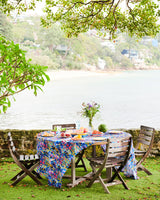 Kip & Co x Ken Done Barrier Reef Garden Round Linen Tablecloth