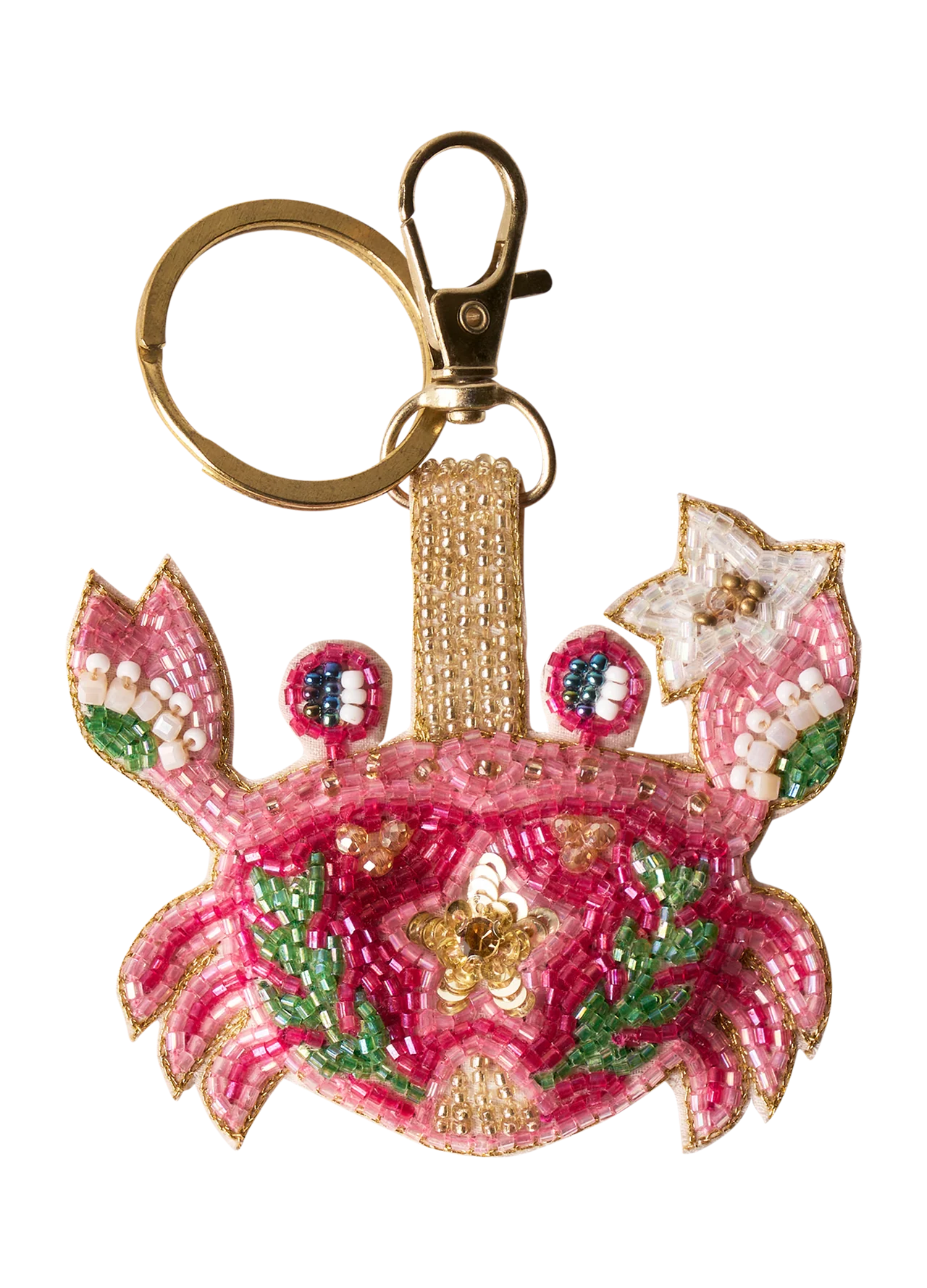 Beaded Keyring - Seafaring Crab