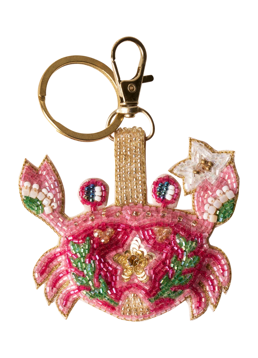 Beaded Keyring - Seafaring Crab