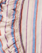 Load image into Gallery viewer, Maldives Stripe Linen Fitted Sheet
