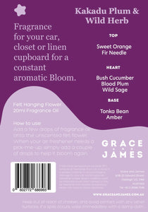 Kakadu Plum & Wild Herb Felt Air Freshener