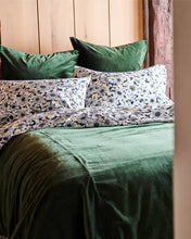Load image into Gallery viewer, Kombu Green Velvet European Pillowcases
