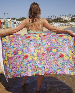 Kip & Co x Ken Done Butterfly Dreams Terry Beach Towel