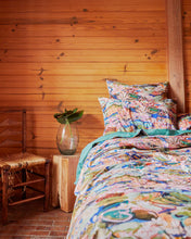 Load image into Gallery viewer, Kip&amp;Co x Kezz Brett Waterlily Waterway Organic Cotton European Pillowcases
