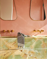 Black and White Turkish Hand Towel