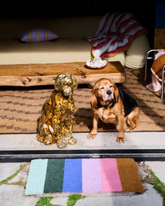 Happy Stripe Coir Door Mat