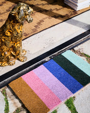 Load image into Gallery viewer, Happy Stripe Coir Door Mat
