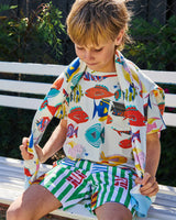 Stripe On Stripe Boardies Bathers