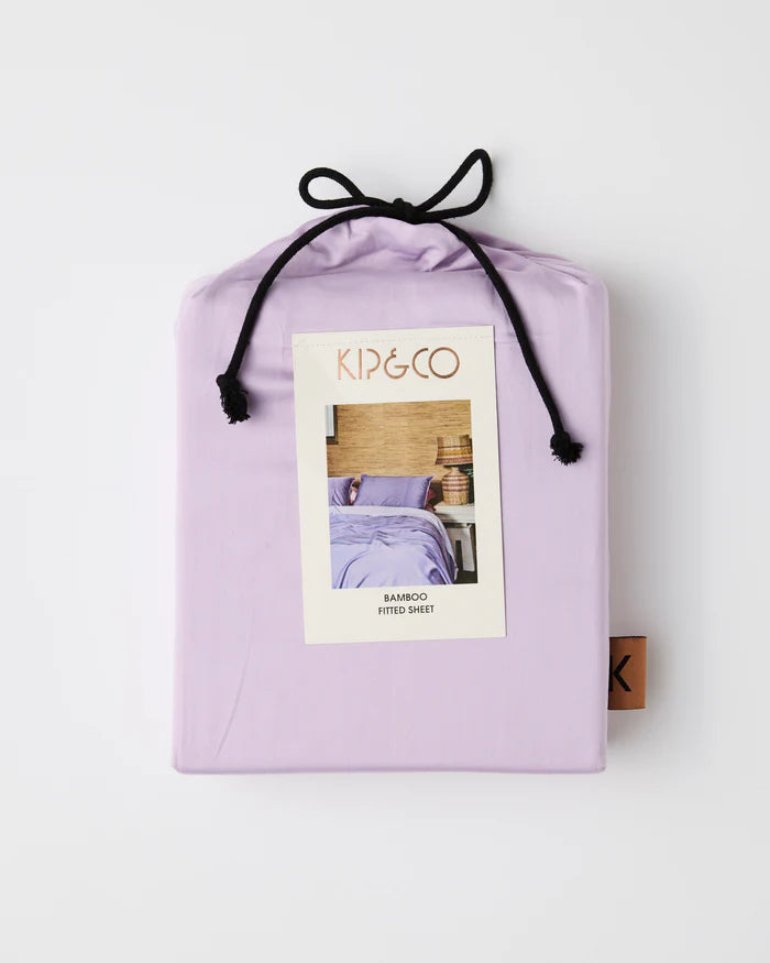 Glow In Lavender Bamboo Cotton Fitted Sheet