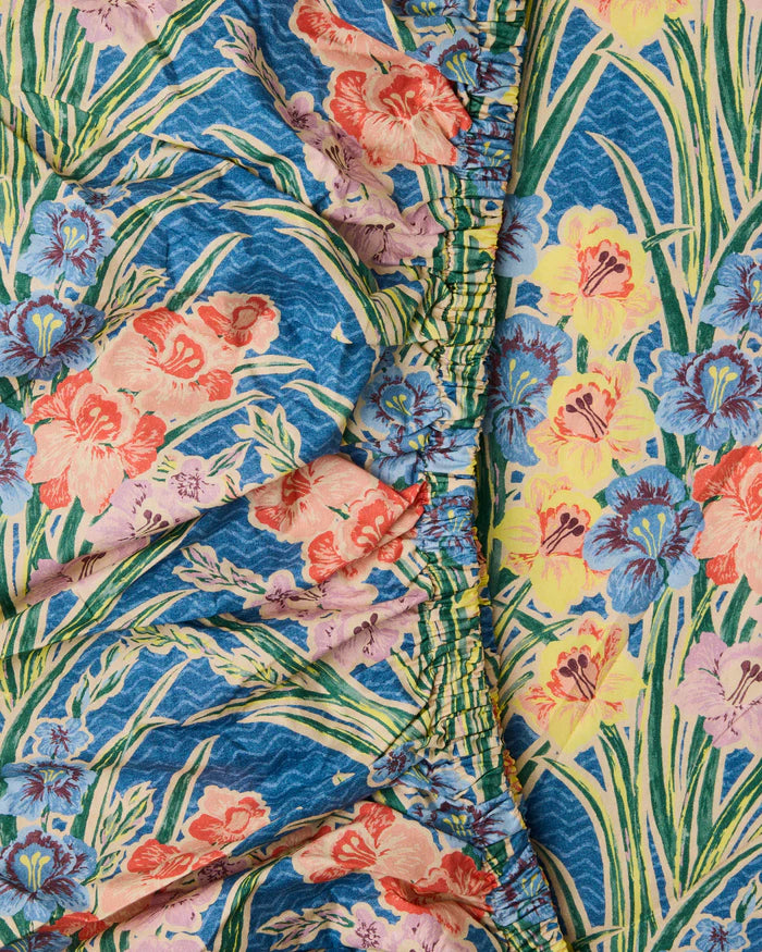 Kip & Co x Anna Spiro Gladiolus Organic Cotton Fitted Sheet
