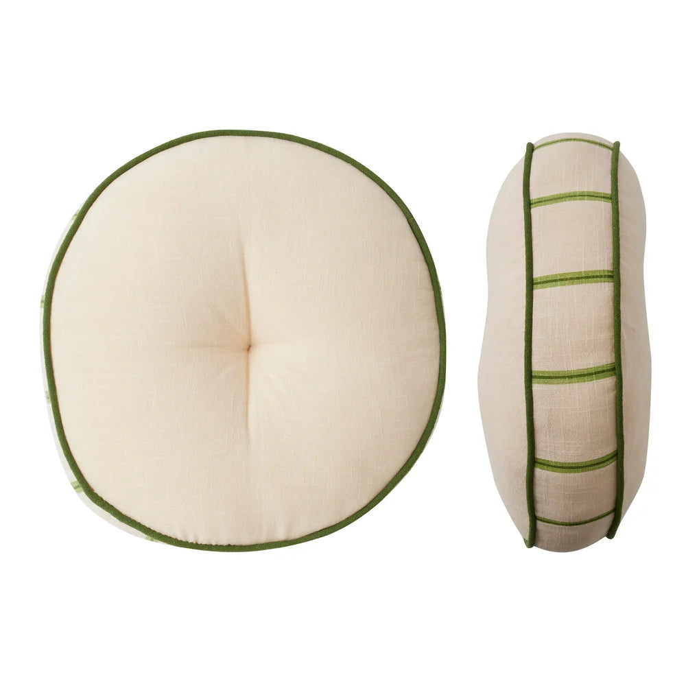 Knox Cotton Cushion - Nude/Olive 40cm