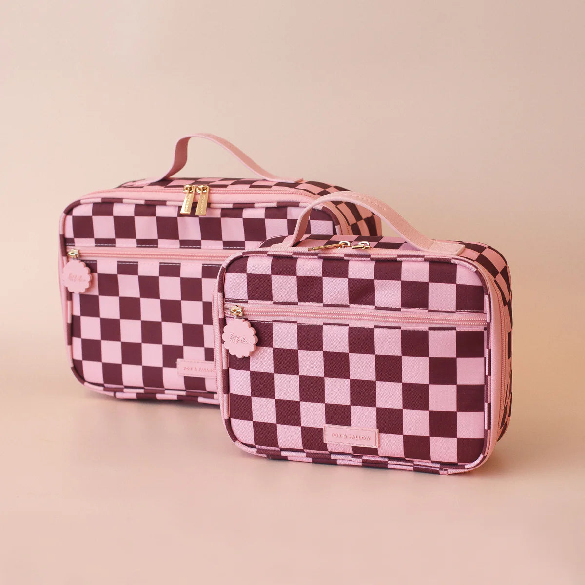 Cherry Check Mini Lunch Bag