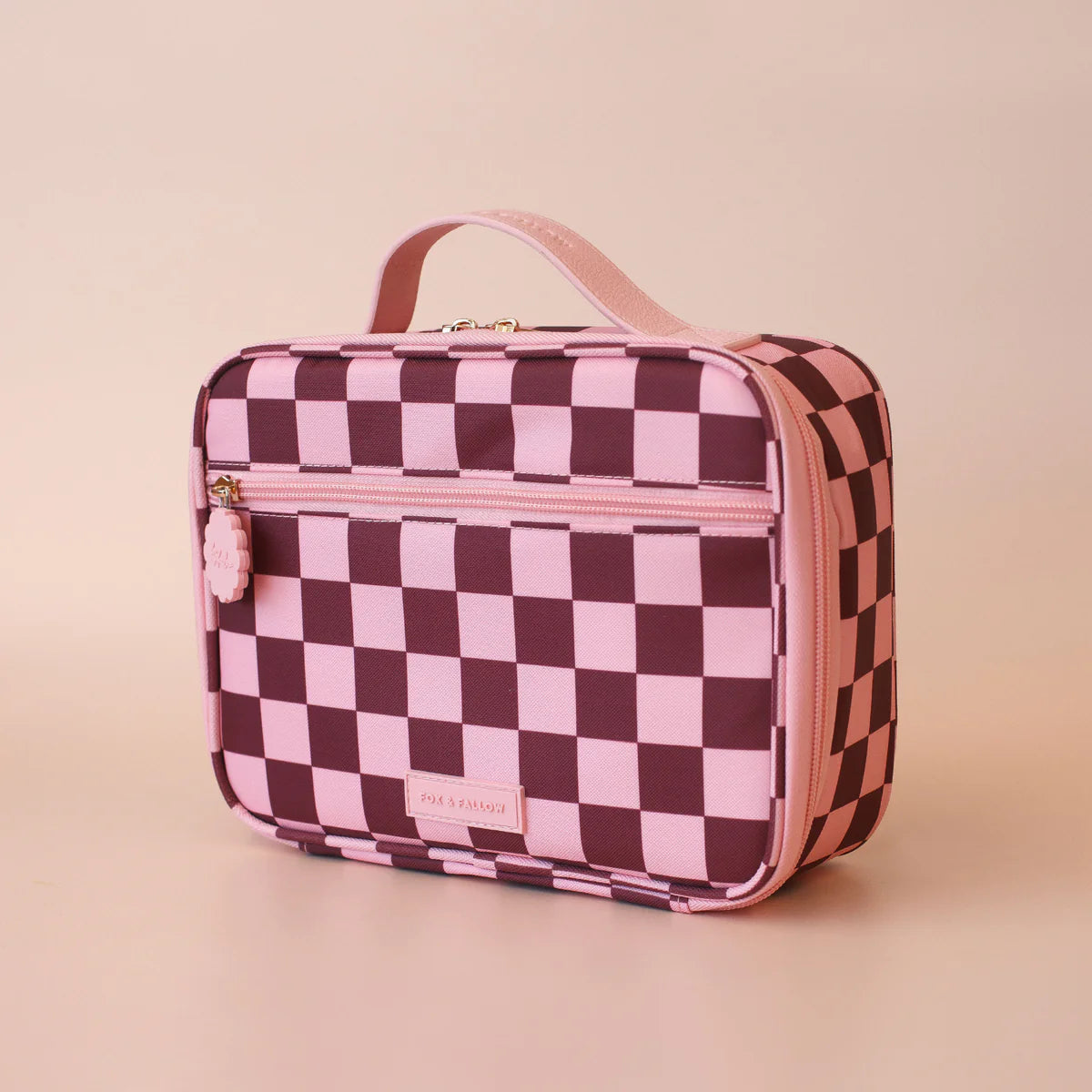 Cherry Check Mini Lunch Bag
