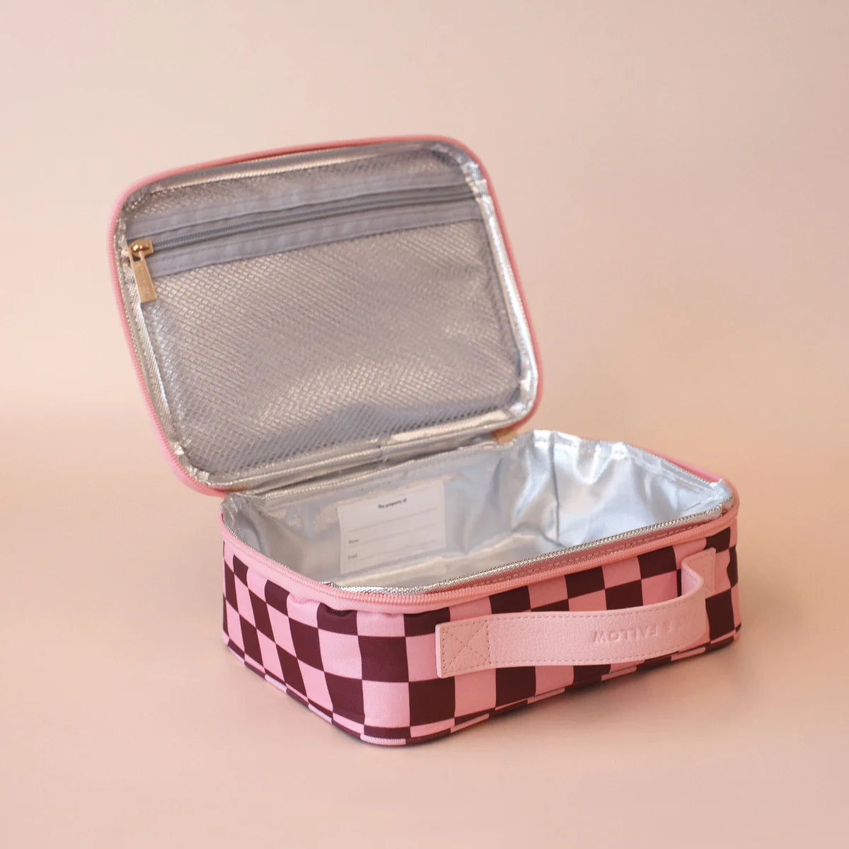 Cherry Check Mini Lunch Bag