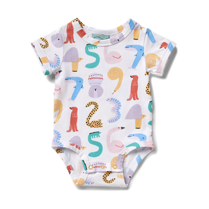 Animals Counting Short Sleeve Bodysuit