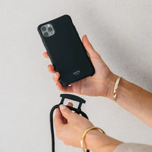 Load image into Gallery viewer, Le Café Noir Black Crossbody Phone Case
