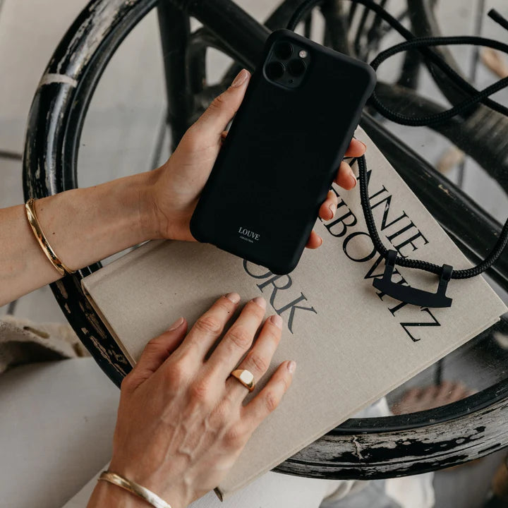 Le Café Noir Black Crossbody Phone Case