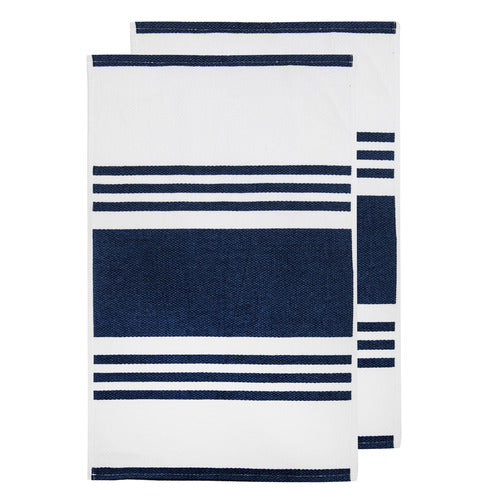 Lennox Kitchen Towels (Set of 2) - Marine