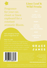 Lime Leaf & Fresia Felt Air Freshener