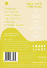 Load image into Gallery viewer, Lime Leaf &amp; Fresia Felt Air Freshener
