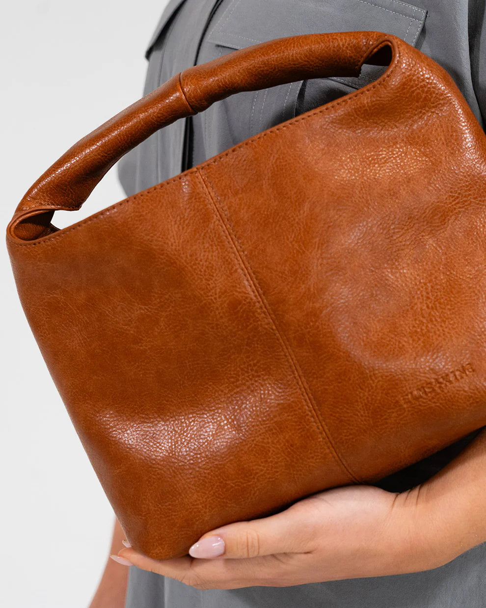 Linton Crossbody Large - Tan Pebble