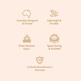 Golden Suns Mini Lunch Bag