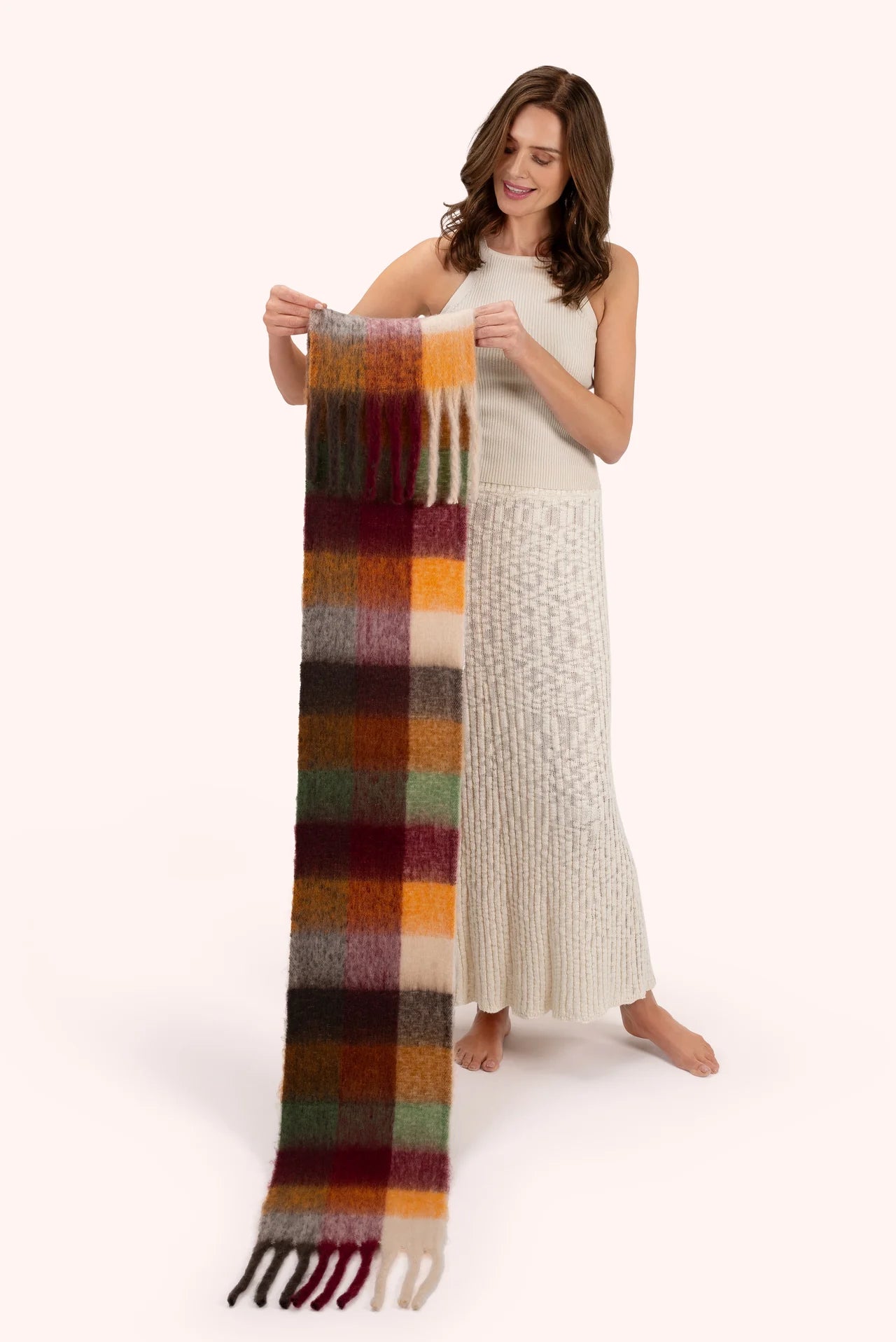 Molly Cosy Scarf - Russet Mix