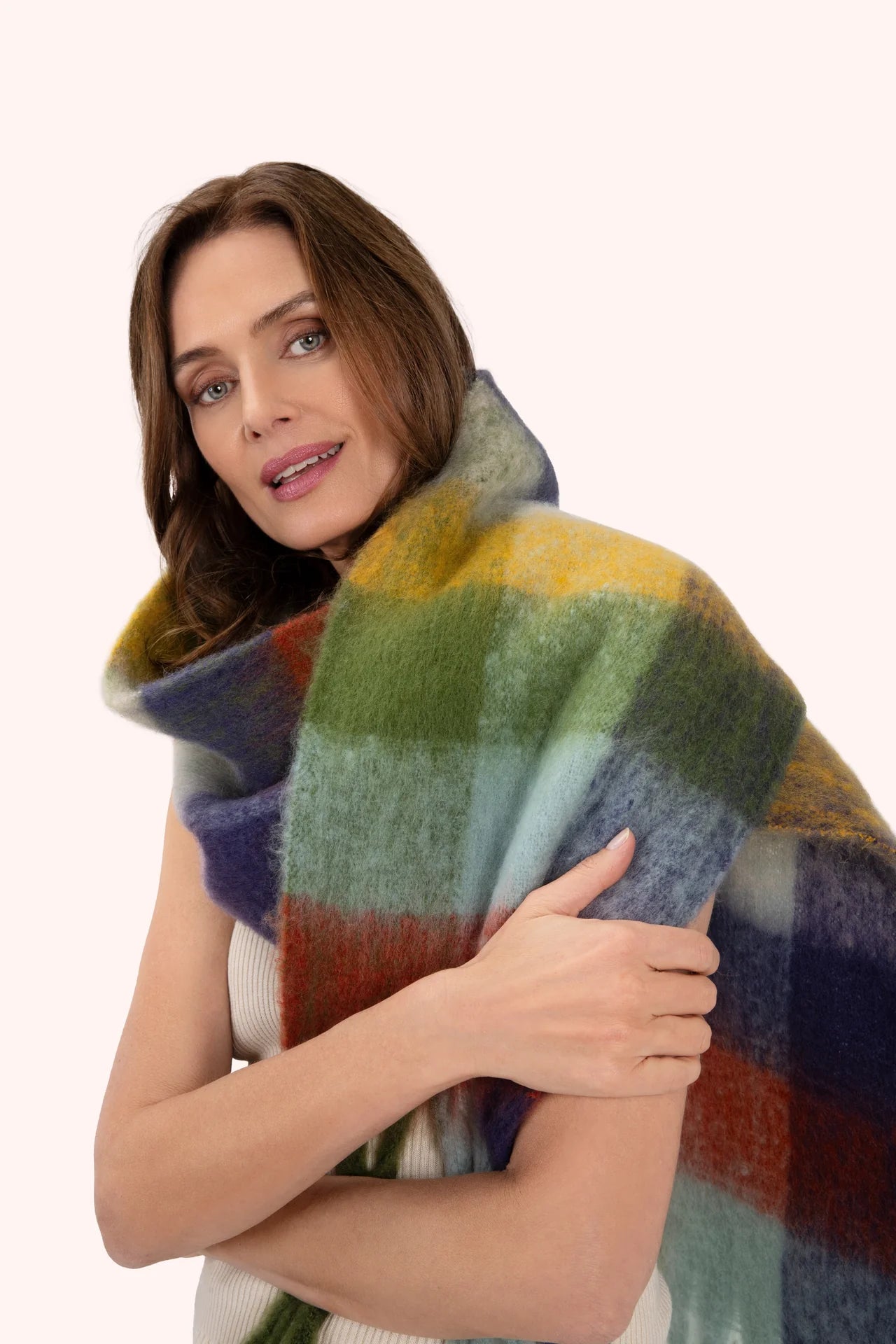 Molly Cosy Scarf - Navy Mix