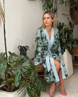 Monstera Leaf Lightweight Robe