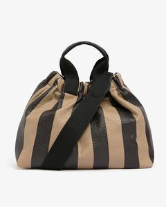 Montague Tote - Latte Stripe