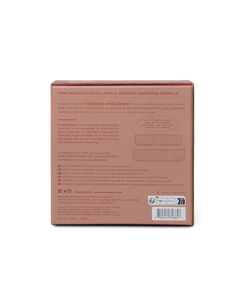 Mookie + Lenny Nesting Rim Bowls