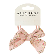 Load image into Gallery viewer, Bow Hair Tie Set Posy Heart

