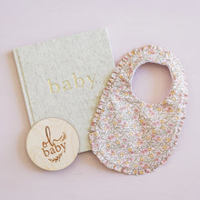 Load image into Gallery viewer, Ruffle Edge Bib Blossom Lily Pink
