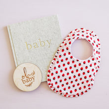 Load image into Gallery viewer, Ruffle Edge Bib Strawberry

