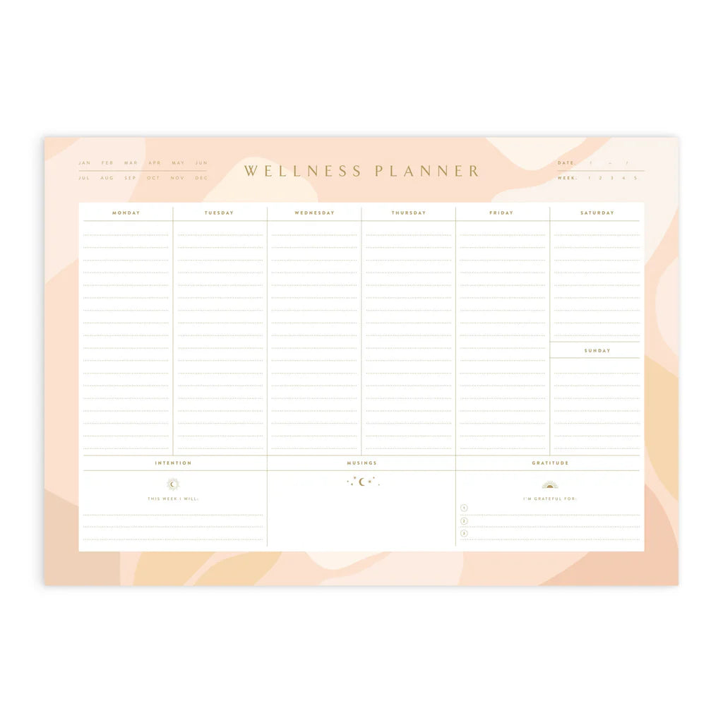 Sol A4 Wellness Planner Notepad