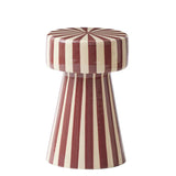 Nolan Metal Side Table 29x47cm Ivory/Russet
