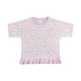 Jacquard Knit Frill Tee - Frangipani