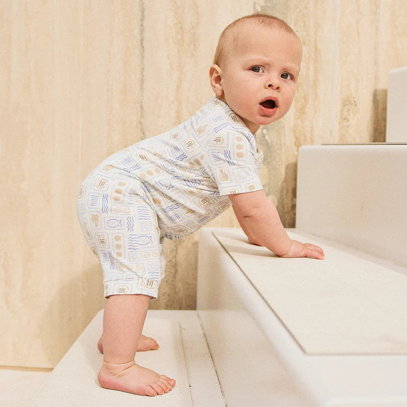 Day or Night Onesie Short Sleeve - Salty Shores