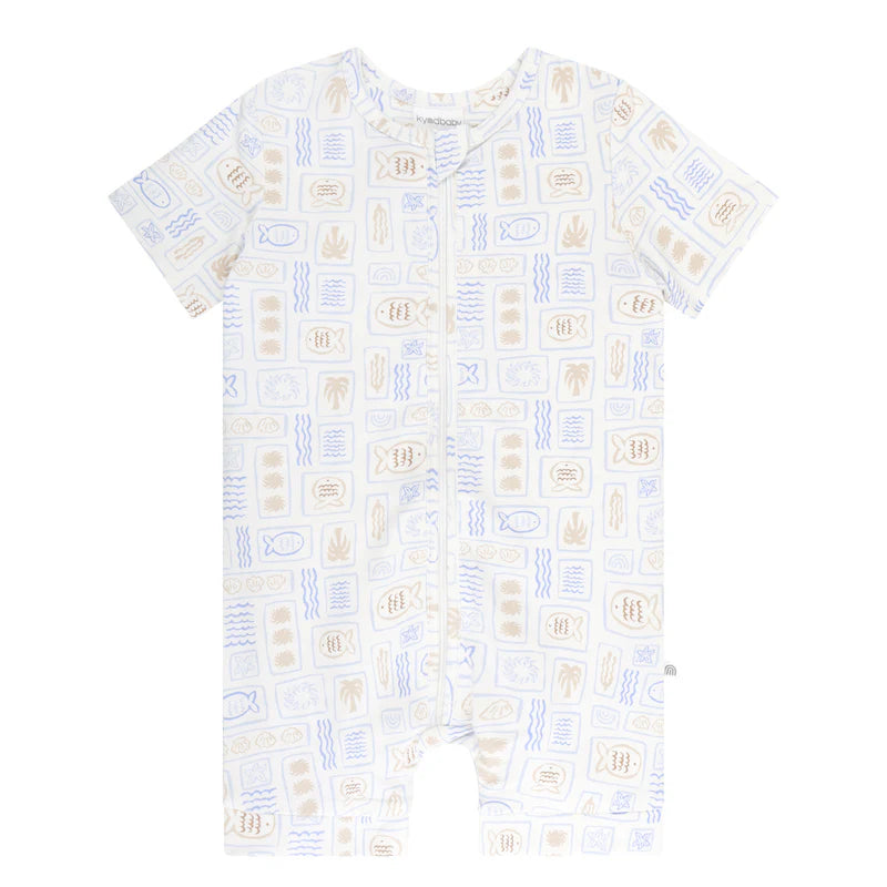 Day or Night Onesie Short Sleeve - Salty Shores