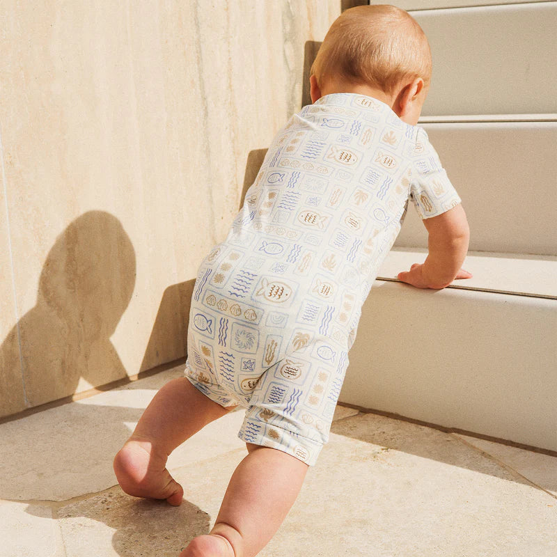 Day or Night Onesie Short Sleeve - Salty Shores