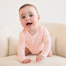 Load image into Gallery viewer, Comfy Bodysuit Long Sleeve - Petal Gingham
