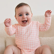 Load image into Gallery viewer, Comfy Bodysuit Long Sleeve - Petal Gingham
