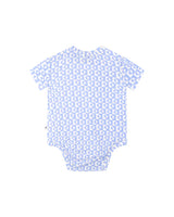Comfy Bodysuit Short Sleeve - Blue Sunrise