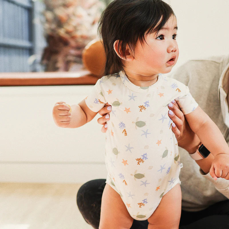 Comfy Bodysuit Short Sleeve - Underwater World