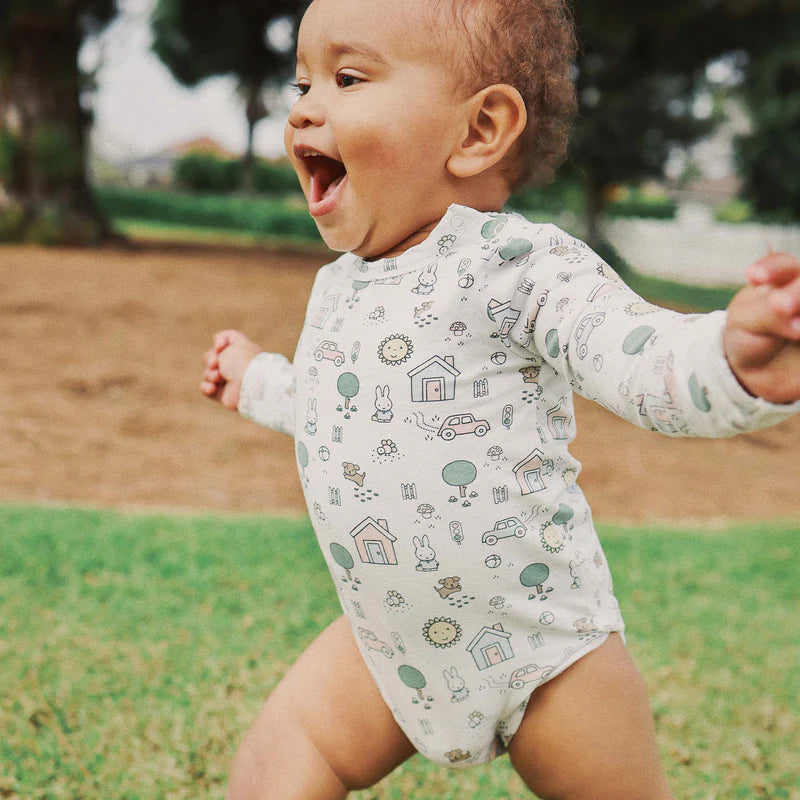 Miffy Comfy Bodysuit Long Sleeve - Pristine